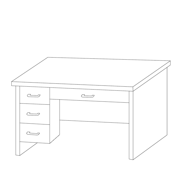 Vectorontwerp van tafels voor huisdecoratie 3D-illustratie van huishoudelijke meubels
