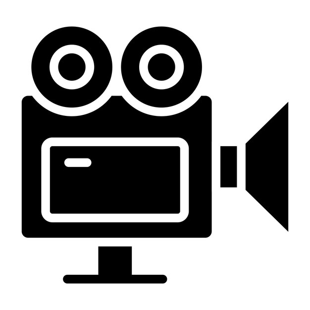 Vectorontwerp van videokamera-fotografische apparatuur