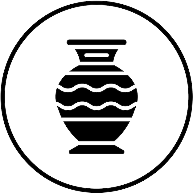 Vectorontwerp Vase Icon Style