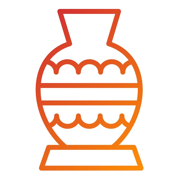 Vectorontwerp Vase Icon Style