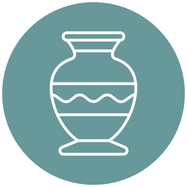 Vectorontwerp Vase Icon Style