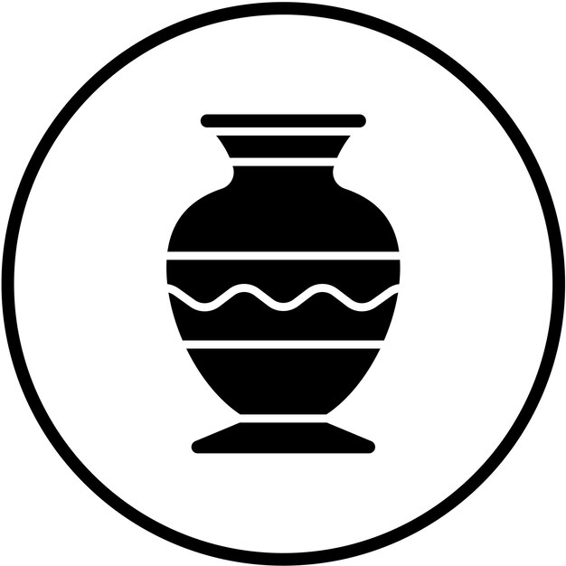 Vectorontwerp Vase Icon Style