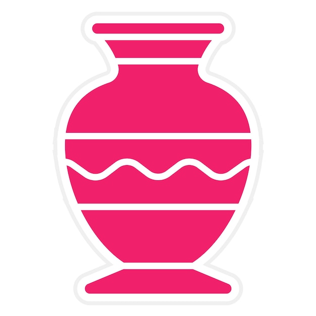 Vectorontwerp Vase Icon Style