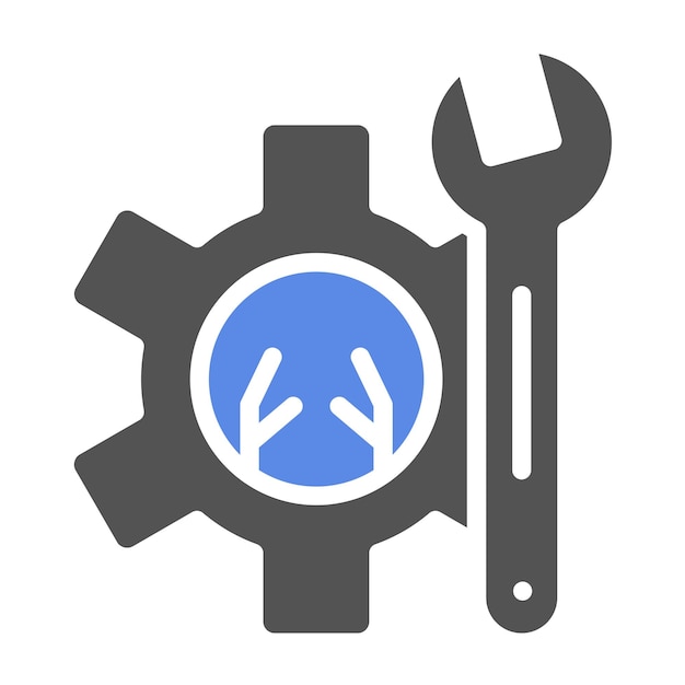 Vectorontwerp Vaste automatisering Icon Style