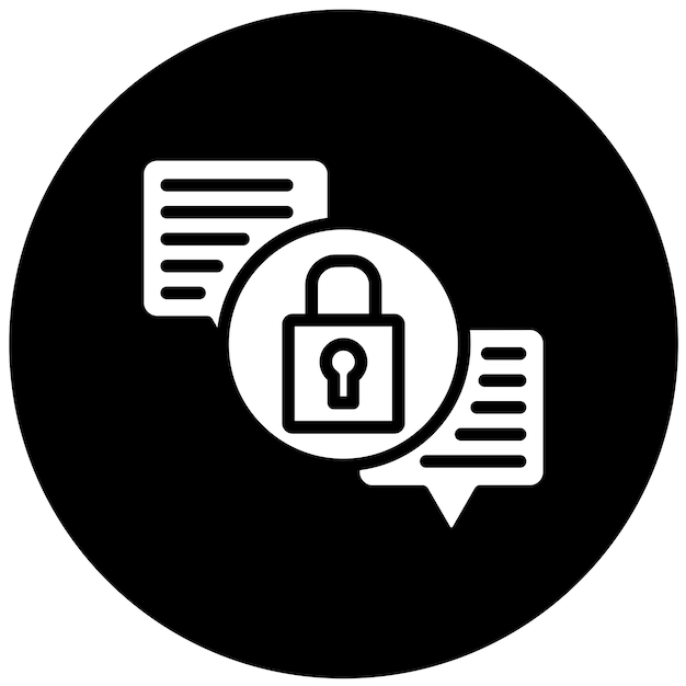 Vectorontwerp Veilige encryptie Icon Style