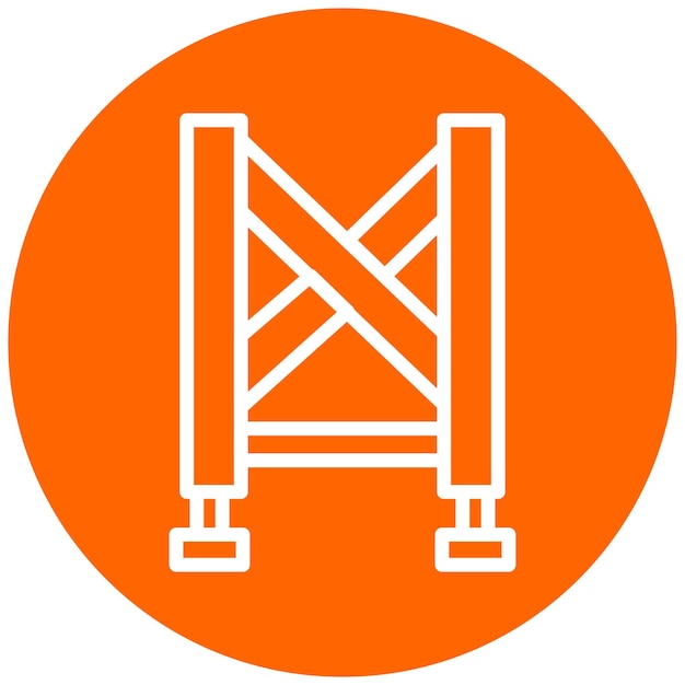 Vectorontwerp Veiligheidsharnas Icon Stijl