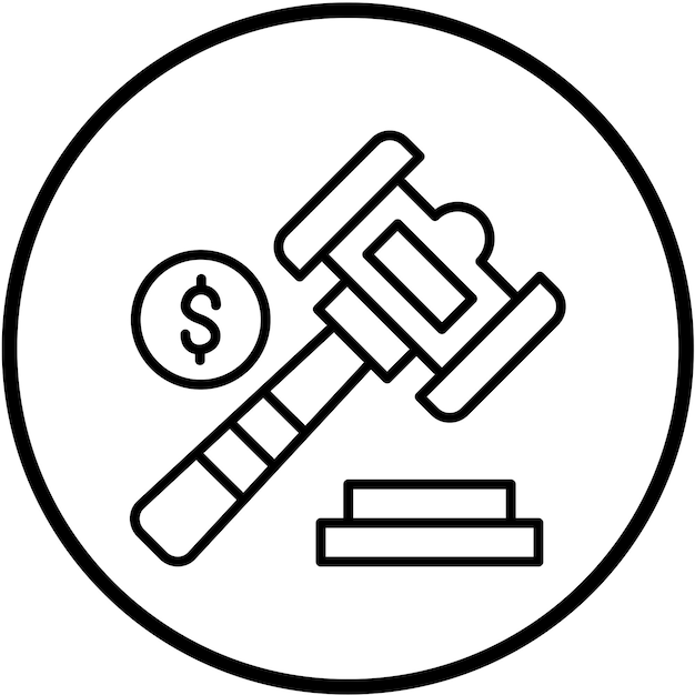 Vectorontwerp Veiling Icon Style