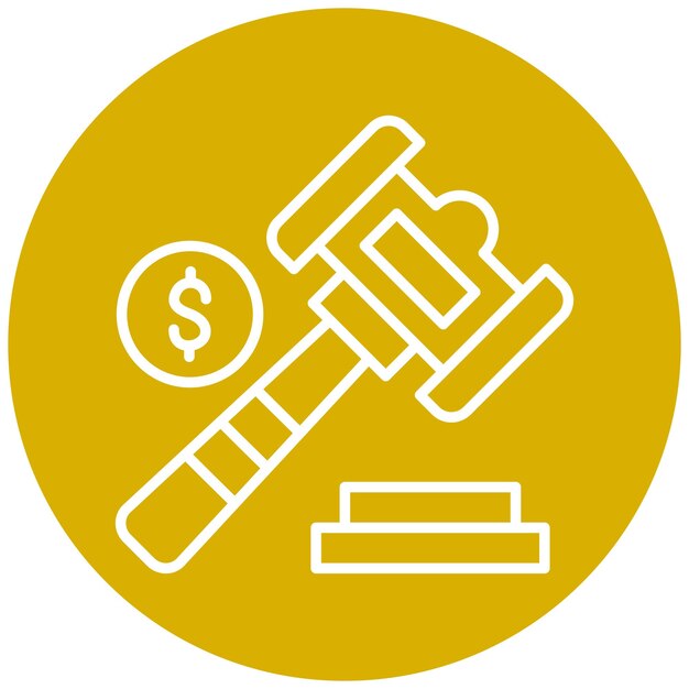 Vectorontwerp Veiling Icon Style