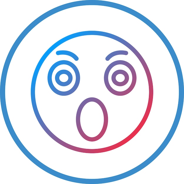 Vectorontwerp Verrassend Icon Stijl