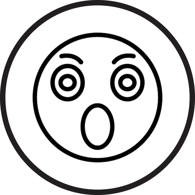 Vectorontwerp Verrassend Icon Stijl