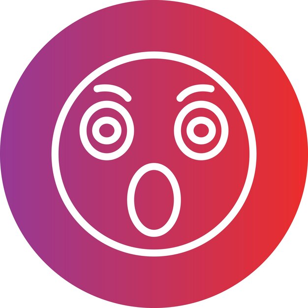 Vectorontwerp Verrassend Icon Stijl