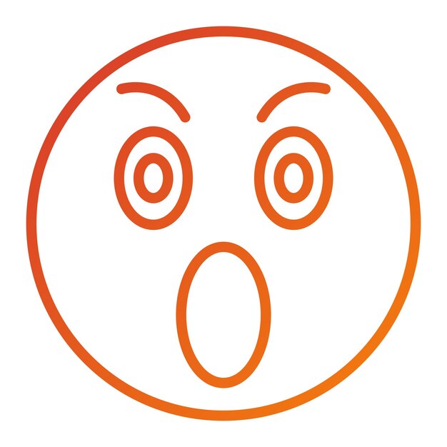 Vectorontwerp Verrassend Icon Stijl