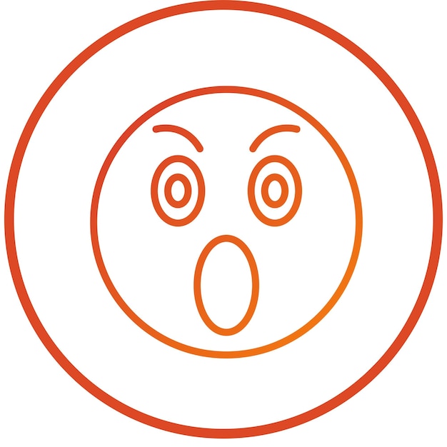Vectorontwerp Verrassend Icon Stijl