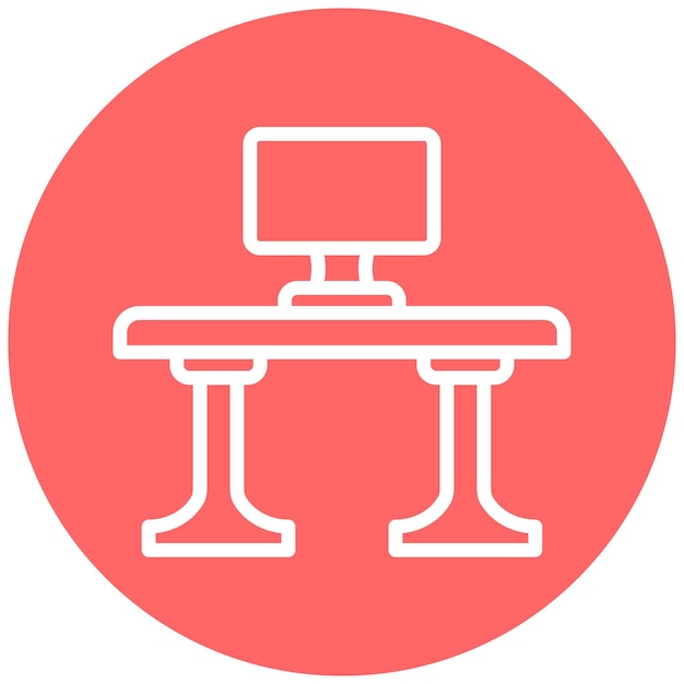 Vectorontwerp Verstelbare tabel Icon Stijl