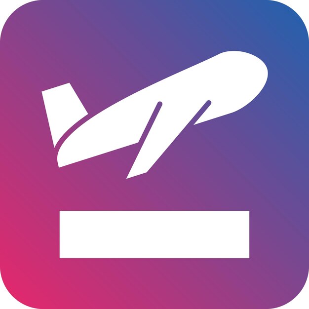 Vectorontwerp Vertrek Icon Stijl