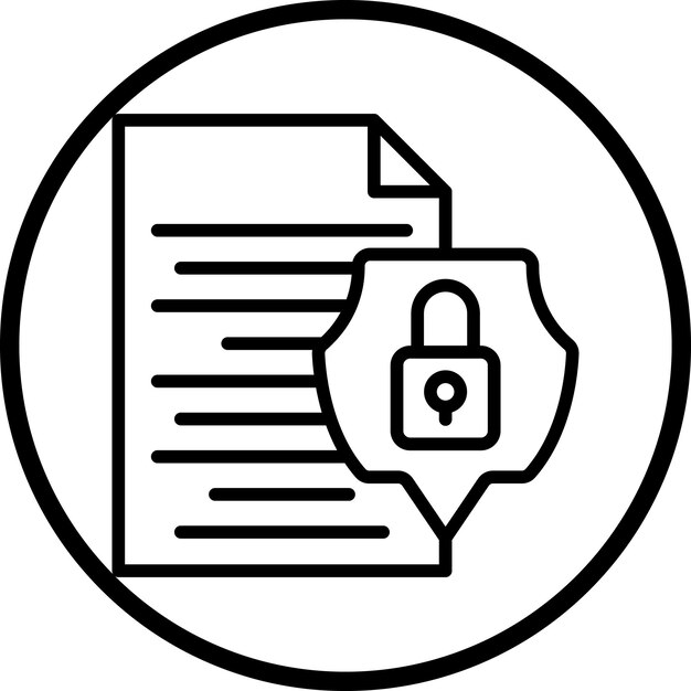 Vectorontwerp Vertrouwelijke informatie Icon Style