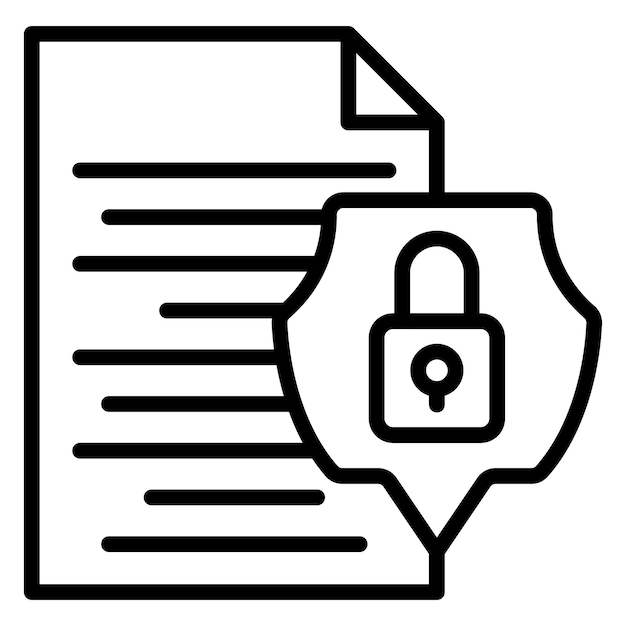 Vectorontwerp Vertrouwelijke informatie Icon Style