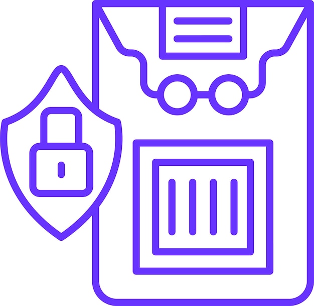 Vectorontwerp Vertrouwelijke informatie Icon Style