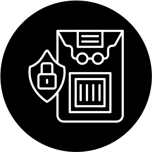 Vectorontwerp Vertrouwelijke informatie Icon Style