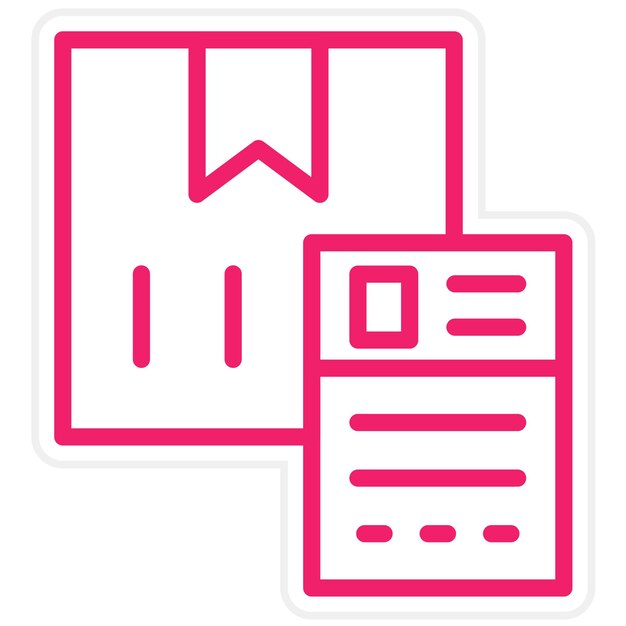 Vectorontwerp verzendlabel Icon Style