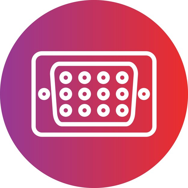Vectorontwerp Vga Port Icon Style