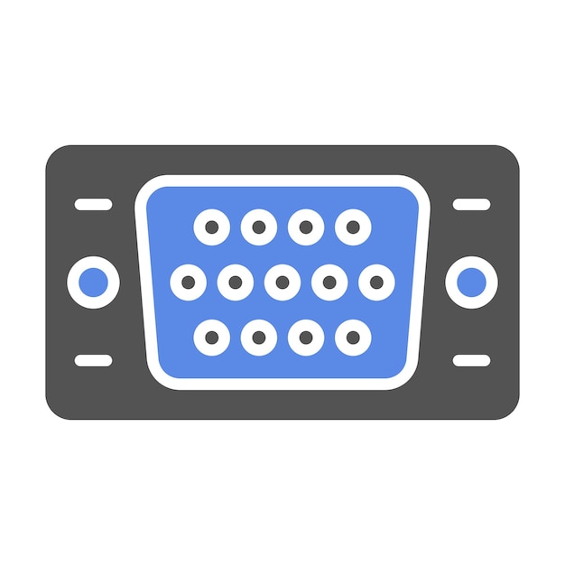 Vectorontwerp Vga Port Icon Style