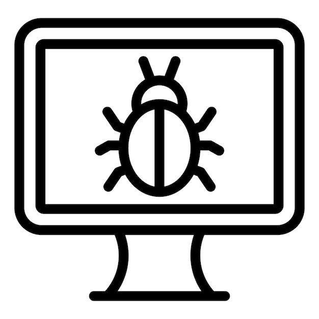 Vectorontwerp Virus Icon Style