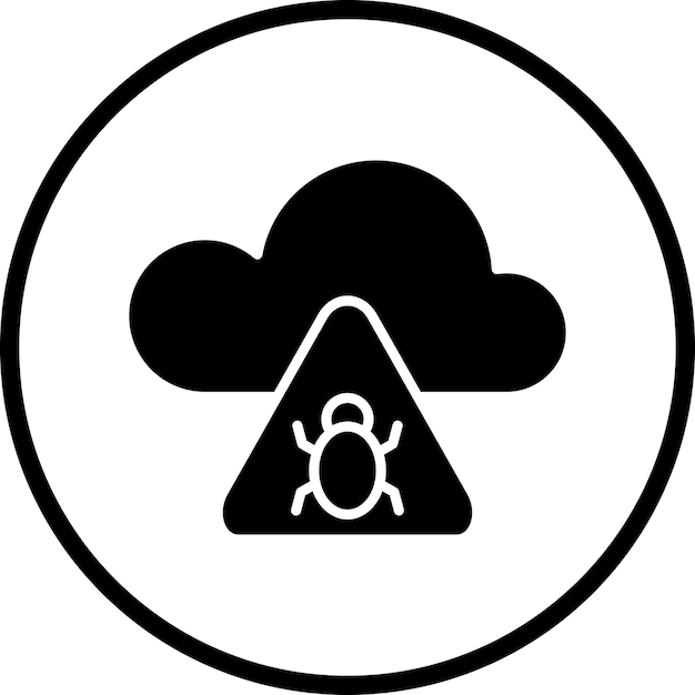 Vector vectorontwerp virus icon style