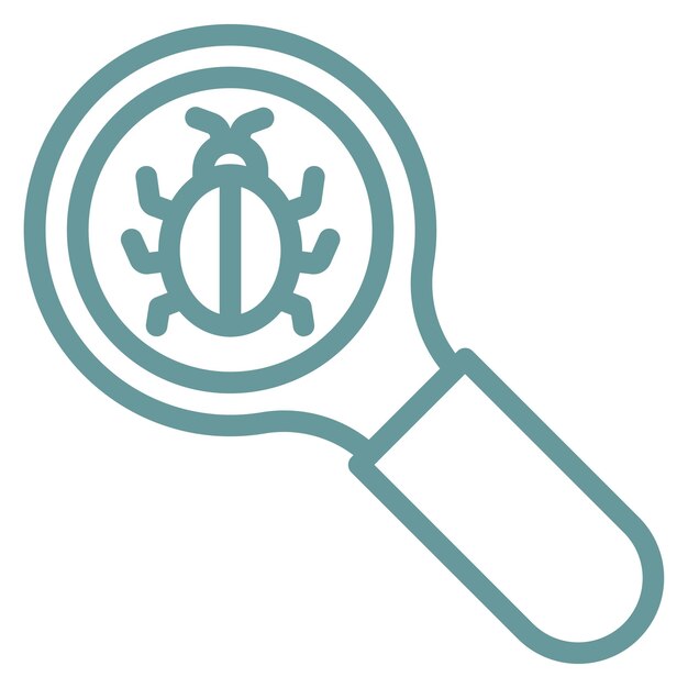 Vectorontwerp Virus Scan Icon Style