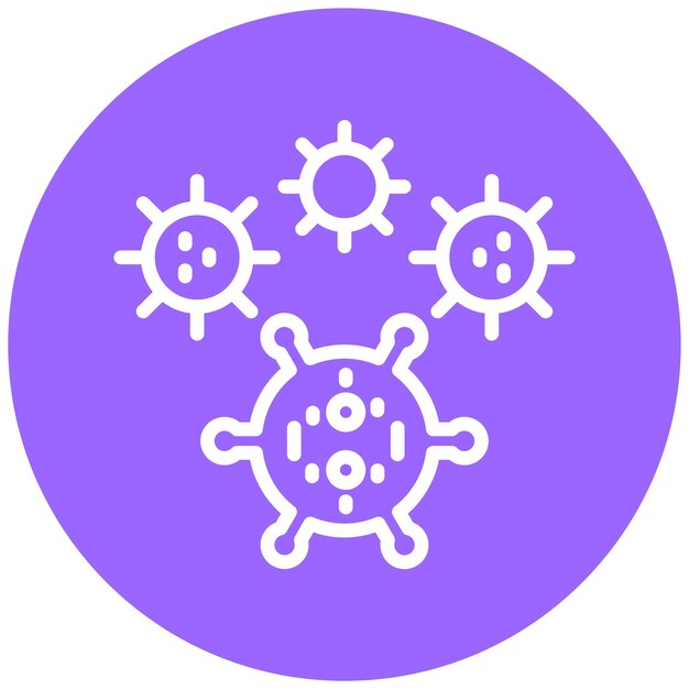 Vectorontwerp Virusvariant Icon Stijl