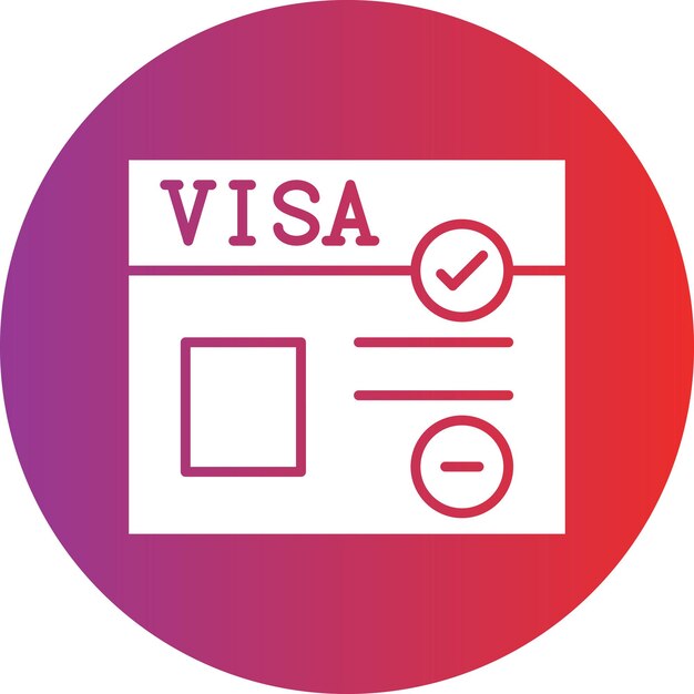 Vector vectorontwerp visa icon style