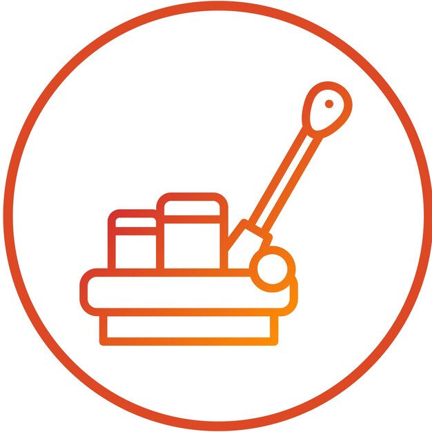Vectorontwerp vloerbuffer Icon Style