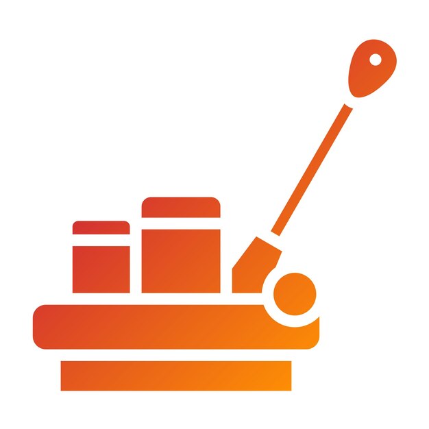 Vectorontwerp vloerbuffer Icon Style