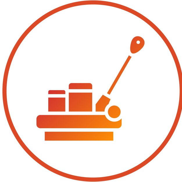 Vectorontwerp vloerbuffer Icon Style
