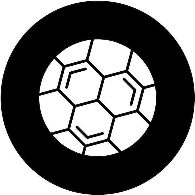 Vectorontwerp voetbal icoon stijl