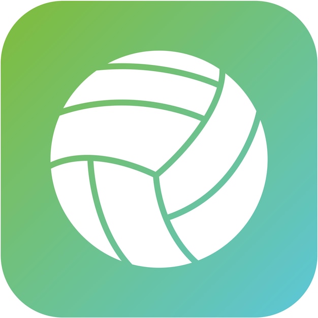 Vectorontwerp Volleybal Icon Style