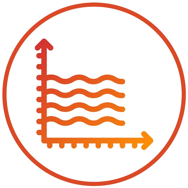 Vectorontwerp Vooruitgang Wave Icon Style