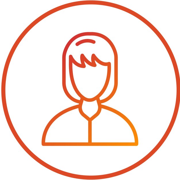 Vectorontwerp Vrouwen Icon Stijl