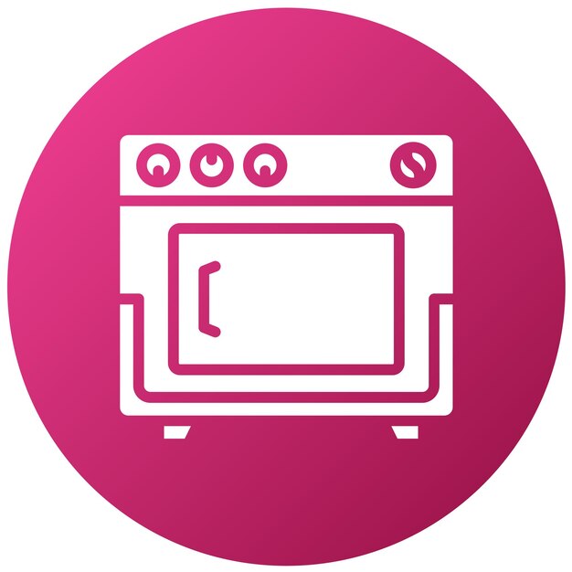 Vectorontwerp Wandoven Icon Stijl