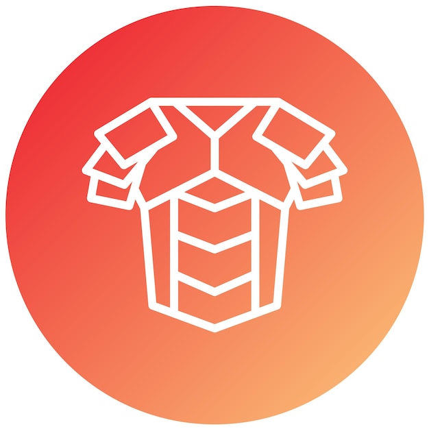 Vectorontwerp wapenrusting Icon Style