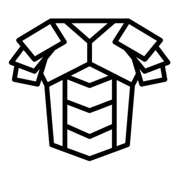 Vectorontwerp wapenrusting Icon Style