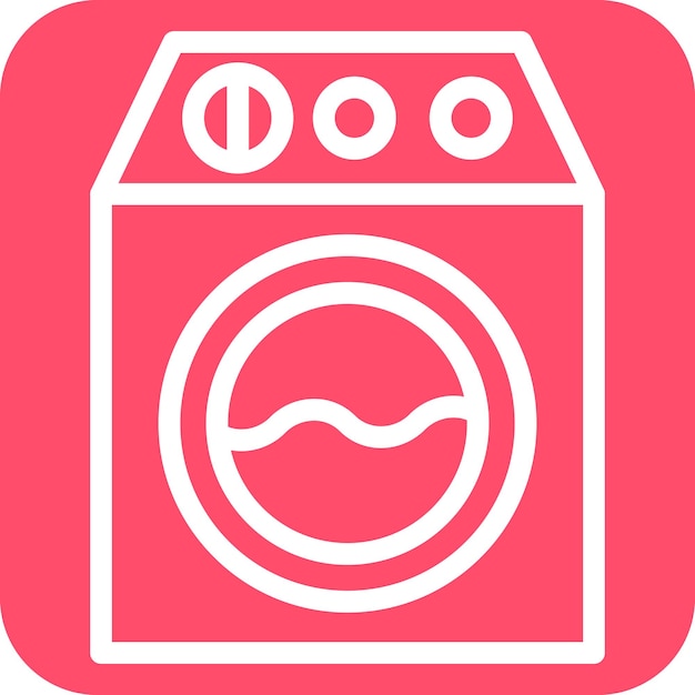Vectorontwerp Wasmachine Icon Style