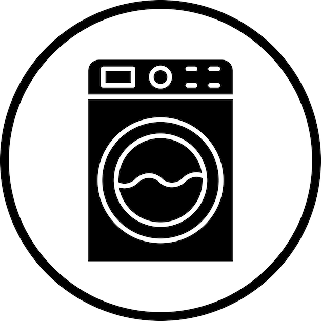 Vectorontwerp Wasmachine Icon Style