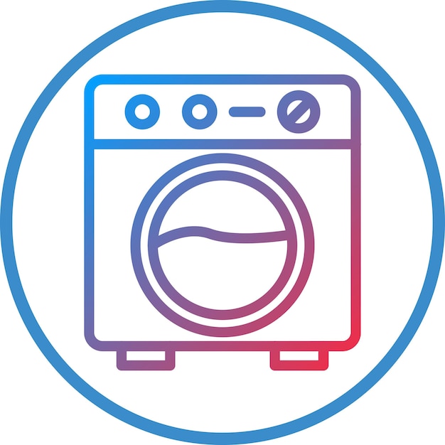 Vectorontwerp Wasmachine Icon Style