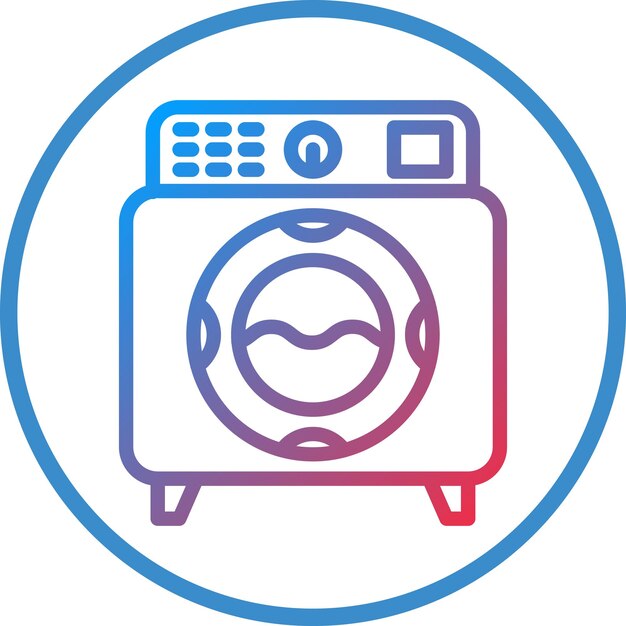 Vectorontwerp Wasmachine Icon Style
