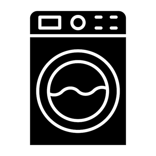 Vectorontwerp Wasmachine Icon Style