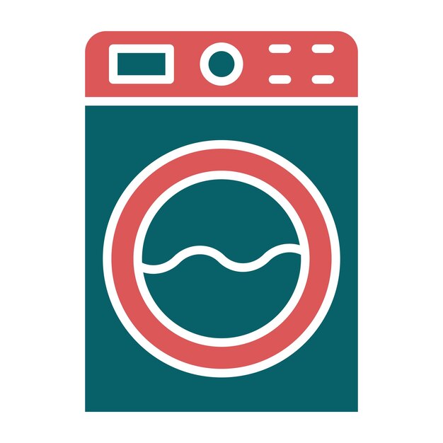 Vectorontwerp Wasmachine Icon Style