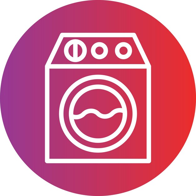 Vectorontwerp Wasmachine Icon Style