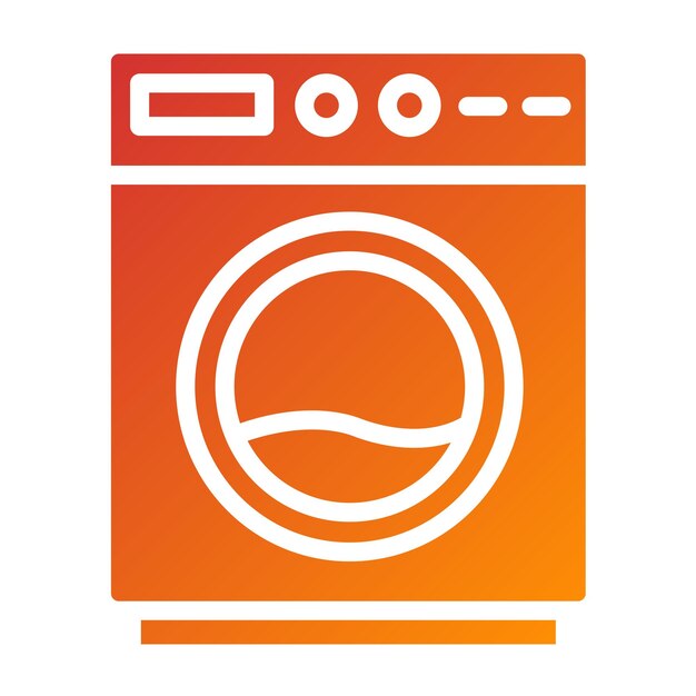 Vectorontwerp Wasmachine Icon Style