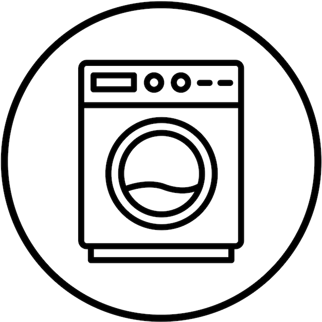 Vectorontwerp Wasmachine Icon Style
